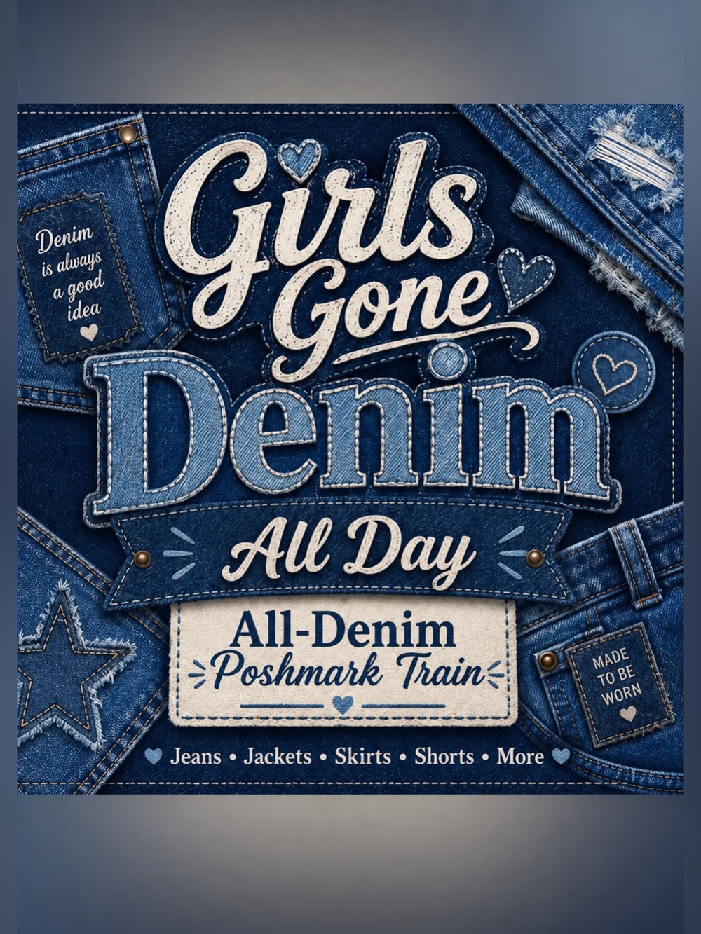 👖Girls Gone Denim Train 👖 - Picture 1 of 13